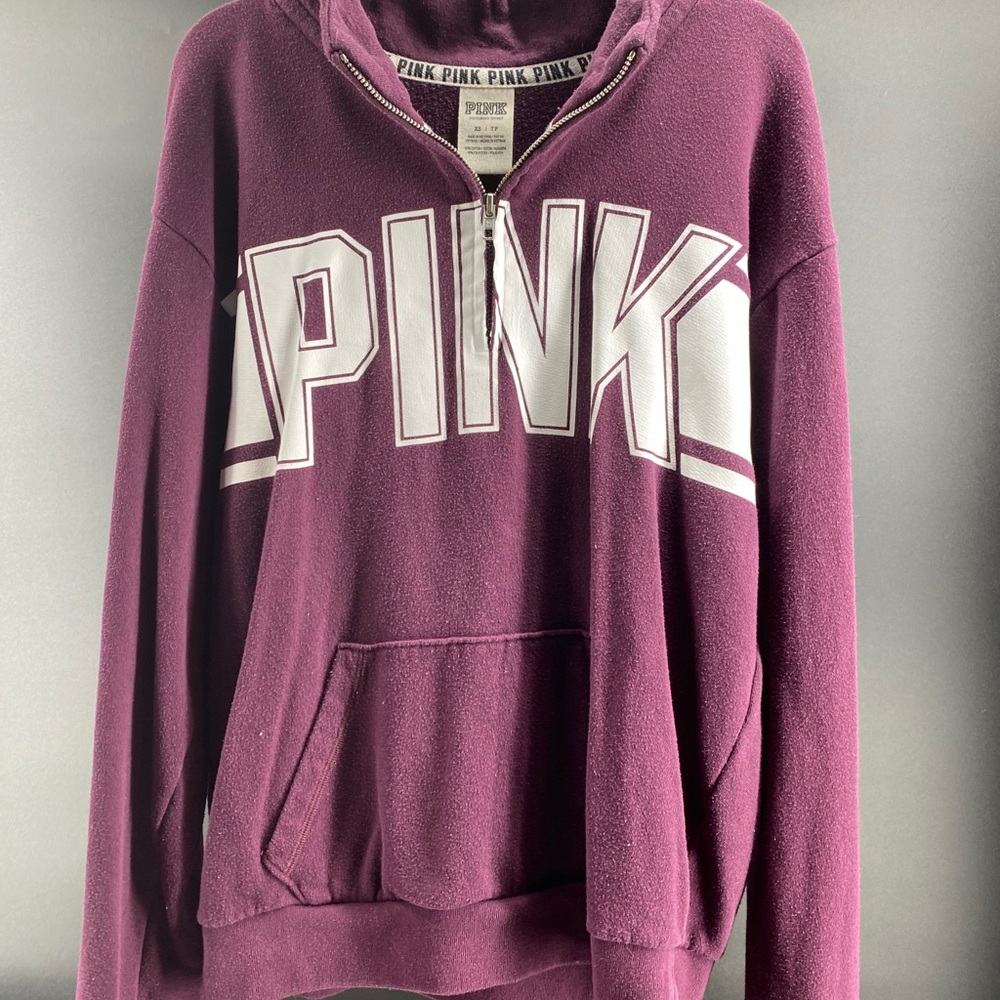 VS PINK half-zip sweatshirt